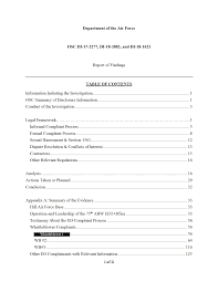 If you prefer to make a disclosure to somebody else, write a workplace harassment complaint letter and provide along with the letter, i have attached the statements of witnesses, name of witness one, and name of witness. Https Osc Gov Documents Public 20files Fy21 Di 17 3277 2018 3883 20and 2018 1621 Usaf 20report 20and 20report 20cover 20letter 20to 20osc 20 20hill 20afb Redacted Pdf
