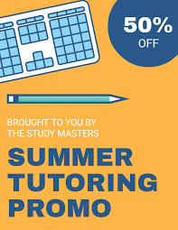 Minimalist Summer Tutor Flyer Template Tutoring Flyer Flyer Template Flyer And Poster Design