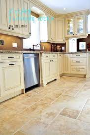 Install subway tile backsplash in your kitchen modern design. 20 Cool Kitchen Flooring Ideas Modern Kitchen Tiles Cream Colored Kitchen Cabinets Kitchen Renovation