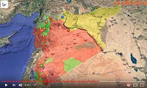 سورية), formellt syriska arabiska republiken, alternativt syriska arabrepubliken (arabiska: Animerad Karta Over Syriens Inbordeskrig Konstiga Kartor Maj 2021