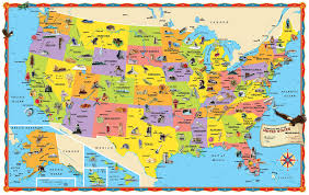 Natural Resources Map Of Us Usa Map New Us Maps With States For Kids Map United States Learning Games Boaytk United States Map Tourist Map Wall Maps
