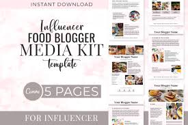 Thank you for reading my post about how to create a killer influencer media kit. Influencers Food Blogger Media Kit Template Snapybiz