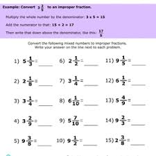 This is a math pdf printable activity sheet with several exercises. 5th Grade Fractions Worksheets Free Printables Education Com