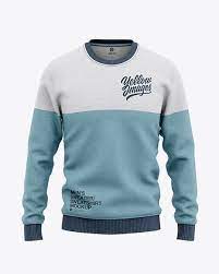 Download Men S Heather Crew Neck Sweatshirt Mockup Front View Of Sweater In Apparel Mockups On Yellow Images Object Mockups