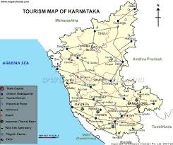 Karnataka Tourist Map India Tourist Travel Destinations In India Tourist Map