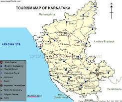 Click the map button for a street map, this button holds the option for terrain, it displays a physical map with topographical details. Karnataka Tourist Map India Tourist Travel Destinations In India Tourist Map