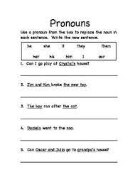 A pronoun is a word that takes the place of a noun. First Grade Pronoun Practice Sheets Pronoun Worksheets Pronouns Practice 2nd Grade Reading Worksheets
