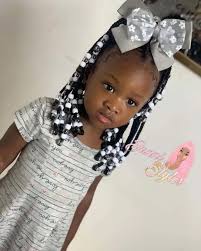 Lemonade braids with white beads on mixed kids. Braids For Kids 50 Kids Braids With Beads Hairstyles