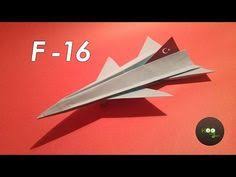 Kagittan Ucak Yapimi F16 Turk Savas Jeti 101 Metre Ucabiliyor Youtube Kendin Yap Taki Origami Ucak