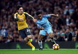 Image result for Man City 1-0 Arsenal (Half Time)