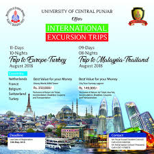 You can find it all in europe! International Excursion Trips University Of Central Punjab