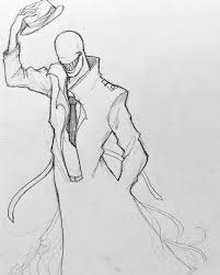 Here S Part One Of This Drawing It S Not Done Yet Drawing Art Offenderman Creepypasta Sketch Creepy Drawings Drawings Manga Drawing Tutorials