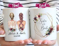 Sister Of The Bride Mug Sister Of The Bride Gift Etsy In 2021 Sister Wedding Gift Bride Sister Wedding Mugs