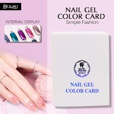 Us 12 99 40 Off Bukaki 120 Colors Display Color Card Book Chart Nail Art Uv Gel Nail Polish Dedicated Box Book Nail Polish Holder Storage Box In