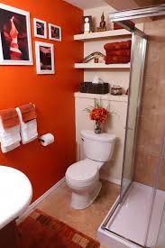 Pin By Casey Younger On Home Bathroom Orange Bathroom Decor Orange Bathrooms Blue Bathroom Accessories