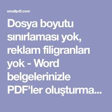 Dosya Boyutu Sinirlamasi Yok Reklam Filigranlari Yok Word Belgelerinizle Pdf Ler Olusturmak Icin Basit Ve Ucretsiz Bir Pdf Donusturucu Reklam