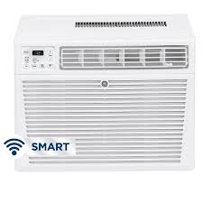 Air conditioners installed into a wall function the same as window air conditioners: Ge 700 Sq Ft Window Air Conditioner 115 Volt 14000 Btu Energy Star In The Window Air Conditioners Department At Lowes Com