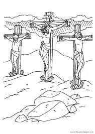 La biblia de la religión cristiana. Dibujo De Jesus En La Cruz Crucifixion 005 Dibujos Y Juegos Para Pintar Y Colorear