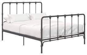 Check spelling or type a new query. Farmhouse Bed Frame Metal Construction With Slatted Headboard And Footboard Traditional Bed Frames By Decor Love Houzz
