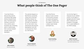 The One Pager Woocommerce Docs Testimonials Design Pagers Testimonials