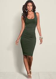 Ruched Tank Dress
