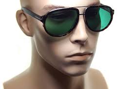 TOM FORD GEOFFREY TF779 52N 58mm Men Square Plastic Pilot Sunglasses BROWN  GREEN