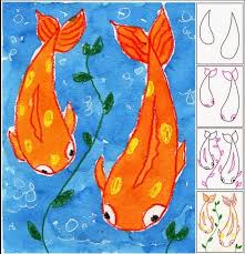 L Eau Et L Art Art De Printemps Art Japonais Art A La Maternelle