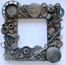 Altered Steampunk Frame Cornici Fai Da Te Cornici Arredamento Steampunk