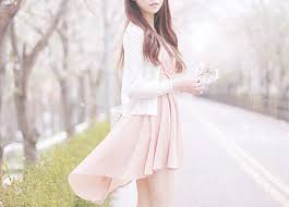 Very Cute Pastel Pink High Low Dress With The White Sweater Japanese Fashion Fashion Ulzzang Fashion
