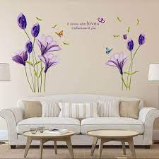 Maybe you would like to learn more about one of these? Purple Lily Flower Wall Decals Stickers Bedroom Lounge