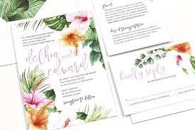 Hibiscus Wedding Invitation Tropical Invitation Destination Etsy Hibiscus Wedding Tropical Invitations Destination Wedding Invitations