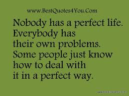 Nobody Has A Perfect Life Deal With It Problem Quotes Family Issues Quotes Quote Template