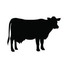 Cow Silhouette Stencil Silhouette Stencil Animal Stencil Animal Silhouette