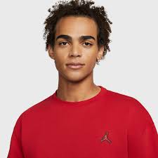 Jordan Essential Member Holiday Fleece Crew Pullover Sweatshirts Heren gym  red black maat: XL beschikbare maaten:S M L XL