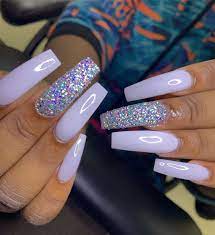 Get Your Flavored Cuticle From Taliajo Xo Tjessentials Prettynails Nails Naildesi Purple Acrylic Nails Bling Acrylic Nails Long Acrylic Nails Coffin