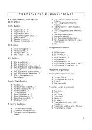 Useful Phrases For Discussion And Debate In English Eslbuzz Learning English Learn English English Vocabulary Words Words To Use