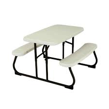 Picnic Table Kids Outdoor Folding Durable Easy Clean Portable Plastic White New Kids Picnic Table Folding Picnic Table Kids Picnic
