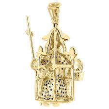 Men's gold pendants are very personal items that speak volumes of a man's character. Jewelry For Less Red Blue Diamond Santo Nino De Atocha Pendant 14k Yellow Gold Charm 0 58 Tcw Walmart Com Walmart Com