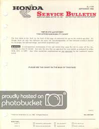 Honda Service Bulletins Through January 1987 Page 2