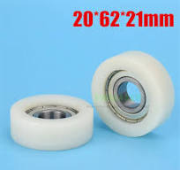 625Z Bearing Guide Wheels 10 Pcs 21mm OD White Delrin U-Shaped Rollers With  625Z Bearings - POM Track Guide Wheels For CNC/3D Printers Delrin Rollers