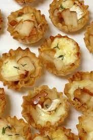 Warm Brie And Pear Tartlets Recipe Tartlets Recipe Food Appetizers Easy