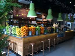 Green Yellow Juice Bar David Golen Ab Juice Bar Design Juice Bar Interior Smoothie Bar