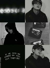 So pretty im sad discovered by ⋆͛♡⋆͛ semi ia on we heart it. Bts Bangtan Kim Taehyung Black Aesthetic Collage Wallpaper By Kwall Papers Gambar Orang Gambar Orang