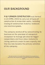 It is the mission of united construction company inc. P P United Construction Sdn Bhd 856675