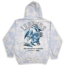 Tuned-in-Tokyo Blue-Eyes Dragon hoodie | Yu-Gi-Oh Tie Dye Tokyo Jacket