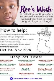 Foster parents receive payment, but the money is a subsidy to provide for the children they take in. Roo S Wish Collecting Stocking Stuffers For Kentucky Children In Foster Care