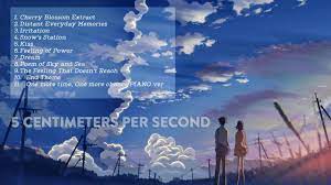 It theatrically premiered on 3 march 2007. Soundtrack 5 Centimeters Per Second Youtube