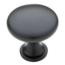 The die cast zinc hinge is finished in nickel for a beautiful appearance. Liberty Classic Round 1 1 4 In 32 Mm Matte Black Solid Cabinet Knob P50154h Fb C The Home Depot