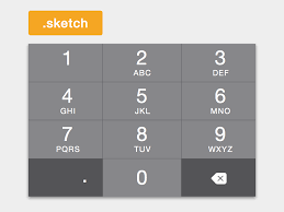 Ios 8 Dark Numeric Keyboard Sketch Freebie Download Free Resource For Sketch 3 Sketch App Sources Ios 8 Keyboard Numeral
