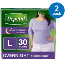Depend Night Defense Incontinence Overnight Underwear For Women S M 16 Count